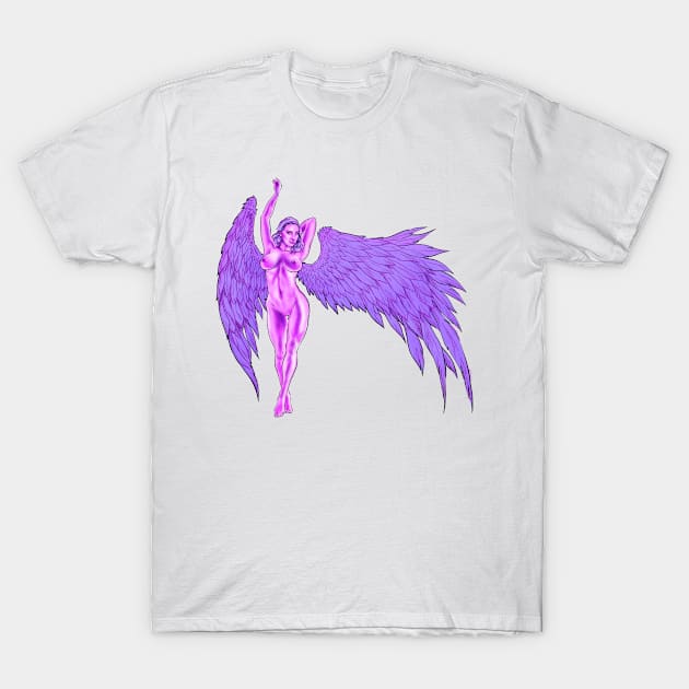 Pink Angel T-Shirt by GSDesignStudio